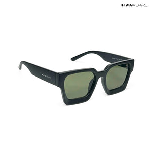 Boxy Bold - Black Green Square Sunglasses - RB2522