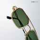 Metal Aviator 2.0 - Green Gold Aviator Sunglasses - RB2683GG