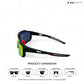 Turbo Tint - Orange Black Polarized Wrap Around Sunglasses - RB2425