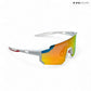 Turbo Tint - White Orange Polarized Wrap Around Sunglasses - RB2441