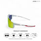 Turbo Tint - White Orange Polarized Wrap Around Sunglasses - RB2441