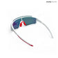 Turbo Tint - White Orange Polarized Wrap Around Sunglasses - RB2441