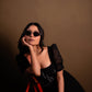Lunar - Black Gold Oval Sunglasses - RB2430