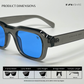Lilrecta - Grey Blue Rectangle Sunglasses - RB2525