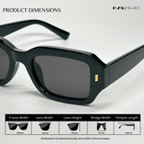 Allure - All Black Rectangle Sunglasses - RB2520