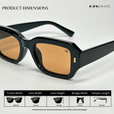 Allure - Dark Hazel Rectangle Sunglasses - RB2521