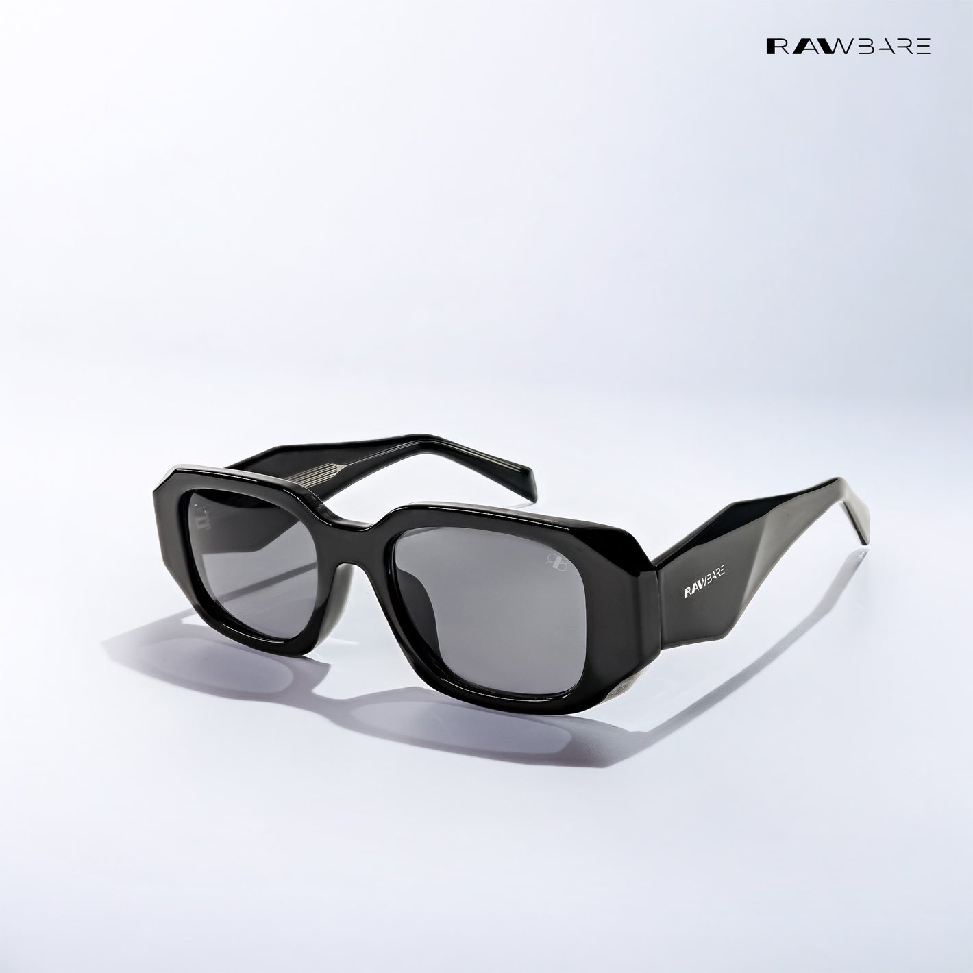 Darjeeling Dew - Velvet Black Irregular Rectangle Sunglasses - RB2771