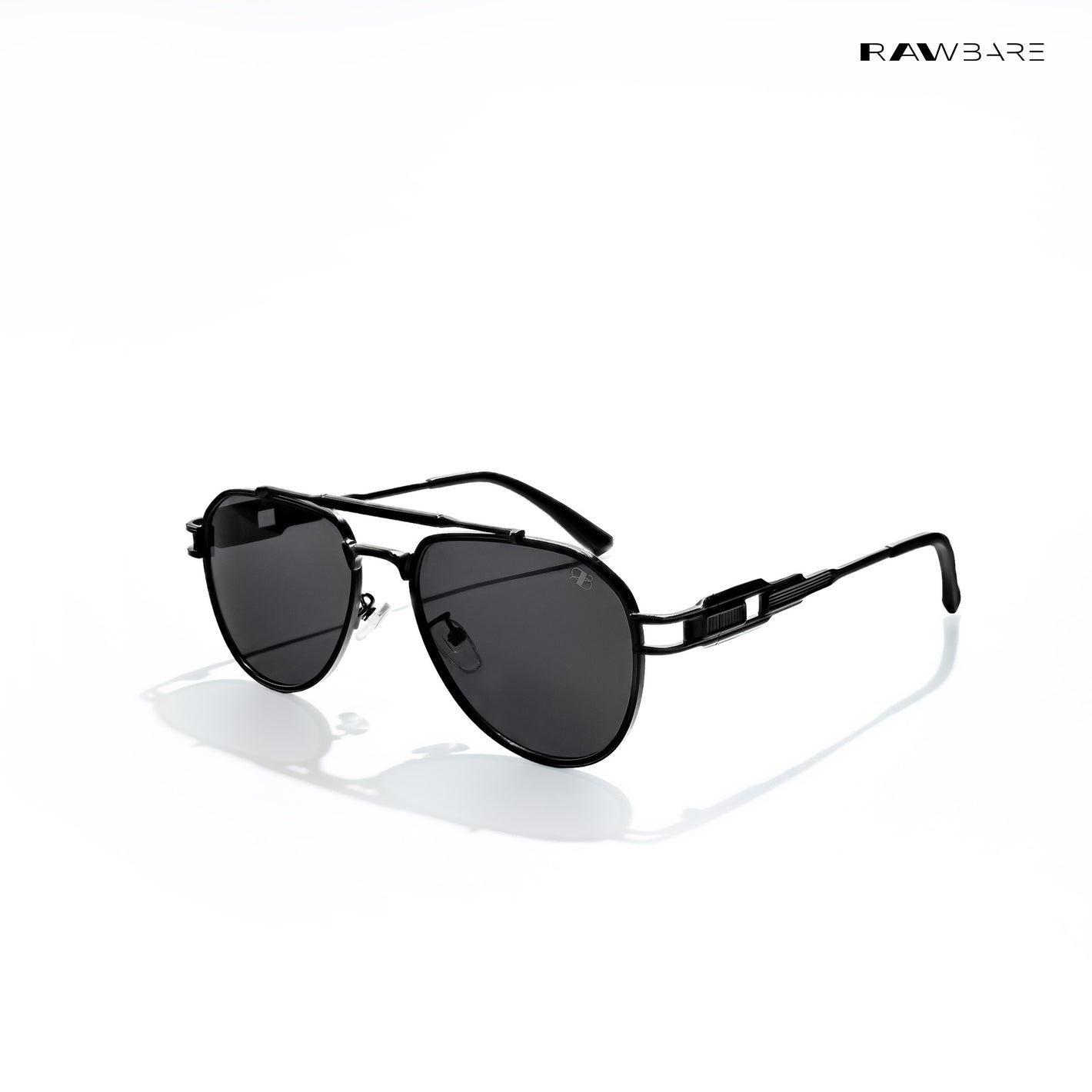 Valmont Aviator- Midnight Steel Polarized Aviator Sunglasses - RB2857