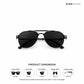 Valmont Aviator- Midnight Steel Polarized Aviator Sunglasses - RB2857