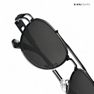Valmont Aviator- Midnight Steel Polarized Aviator Sunglasses - RB2857
