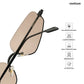 Aqua - Octopus Half Rim Tapered Square Sunglasses - RB3001