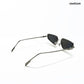 Aqua - Shark Half Rim Tapered Square Sunglasses - RB3002