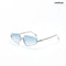 Aqua - Dolphin Half Rim Tapered Square Sunglasses - RB2999