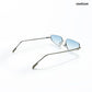 Aqua - Dolphin Half Rim Tapered Square Sunglasses - RB2999