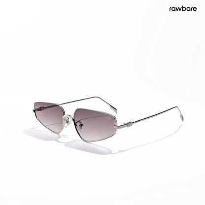 Aqua - Jellyfish Half Rim Tapered Square Sunglasses - RB3000