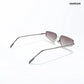 Aqua - Jellyfish Half Rim Tapered Square Sunglasses - RB3000