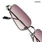 Aqua - Jellyfish Half Rim Tapered Square Sunglasses - RB3000