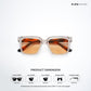 Srinagar Noir - Crystal Brown Square Sunglasses - RB2783