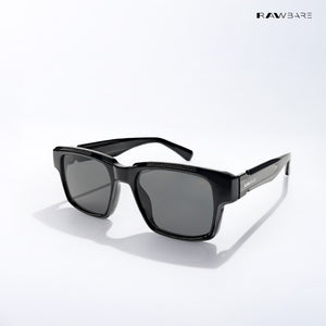 Vadodara Onyx - Sheer Black Rectangle Sunglasses - RB2789