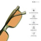 Shimla Whisper - Olive Rust Rectangle Sunglasses - RB2776