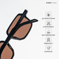 Meerut Grid - Sable Black Square Sunglasses - RB2799