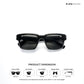 Vadodara Onyx - Sheer Black Rectangle Sunglasses - RB2789