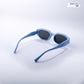 Candy Dash - Aqua Pop Kids Polarized Irregular Rectangle Sunglasses - RBK2523
