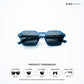 Leh Lucent - Blue Glacier Square Sunglasses - RB2645