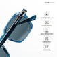 Leh Lucent - Blue Glacier Square Sunglasses - RB2645