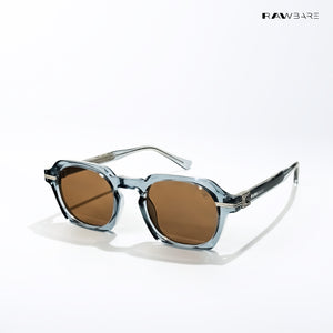 Leh Lucent - Earth Blue Square Sunglasses - RB2644