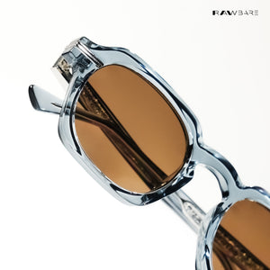 Leh Lucent - Earth Blue Square Sunglasses - RB2644