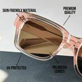 Blush Vision Square Polarized Sunglasses / RB2375 - RawBare