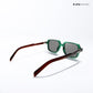 Meerut Grid - Green Sienna Square Sunglasses - RB2800
