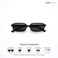 Shimla Whisper - Blackout Rectangle Sunglasses - RB2774