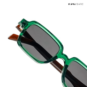 Meerut Grid - Green Sienna Square Sunglasses - RB2800