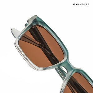 Srinagar Noir - Azure Mocha Square Sunglasses - RB2784