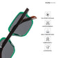 Meerut Grid - Green Sienna Square Sunglasses - RB2800