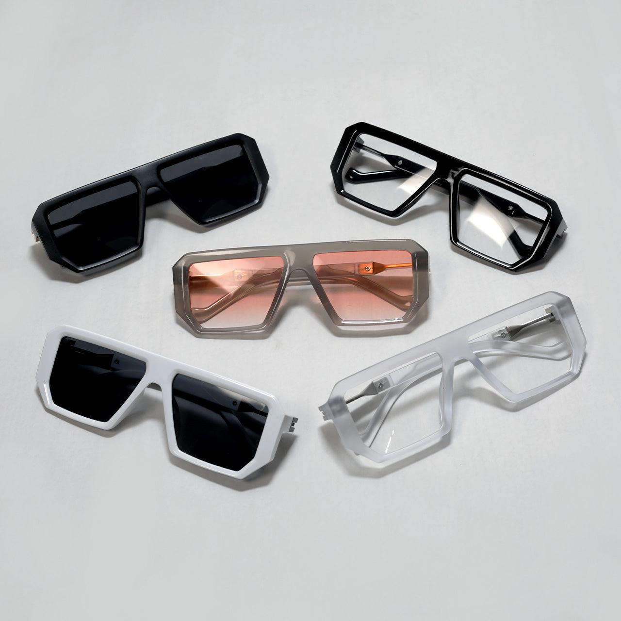 All Black Oversized Retro Sunglasses - RawBare