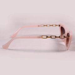 Pink Chain Cateye Sunglasses