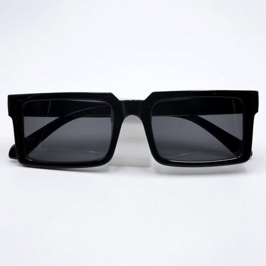 Black Oversized Rectangle Sunglasses - RawBare