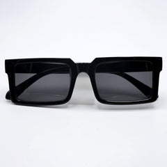 Black Oversized Rectangle Sunglasses