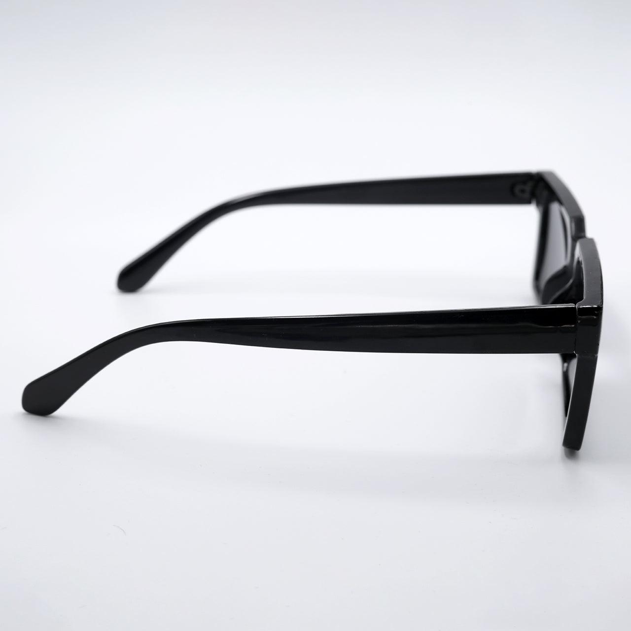 Black Oversized Rectangle Sunglasses