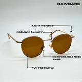 Classic Metal Sunglasses - Brown Gold / RB2419 - RawBare