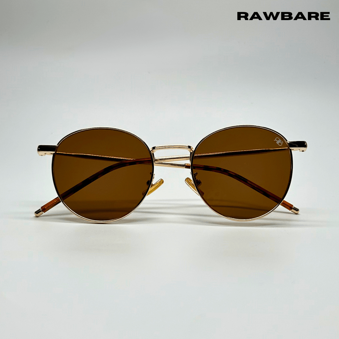 Classic Metal Sunglasses - Brown Gold / RB2419 - RawBare