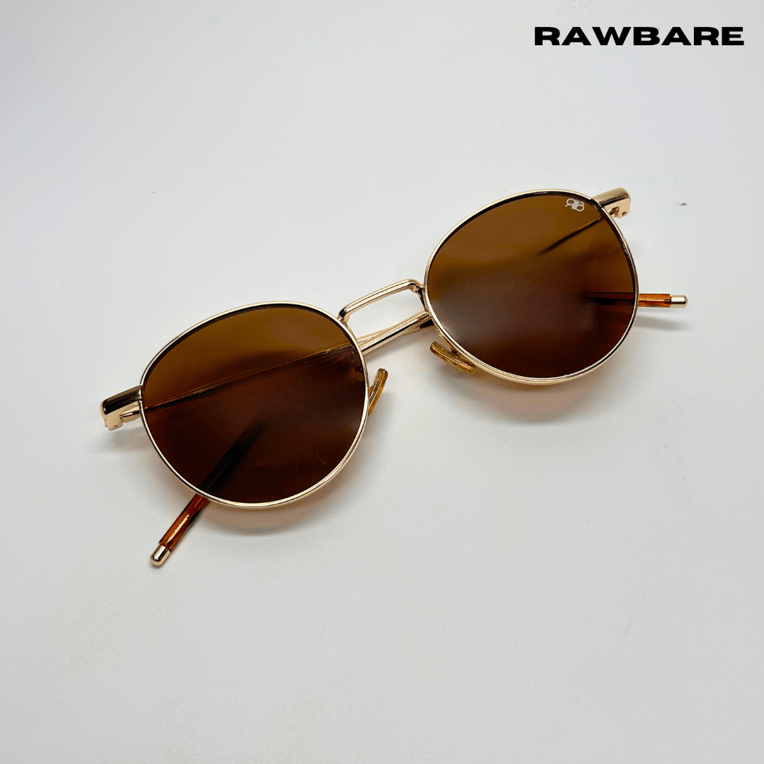 Classic Metal Sunglasses - Brown Gold / RB2419 - RawBare