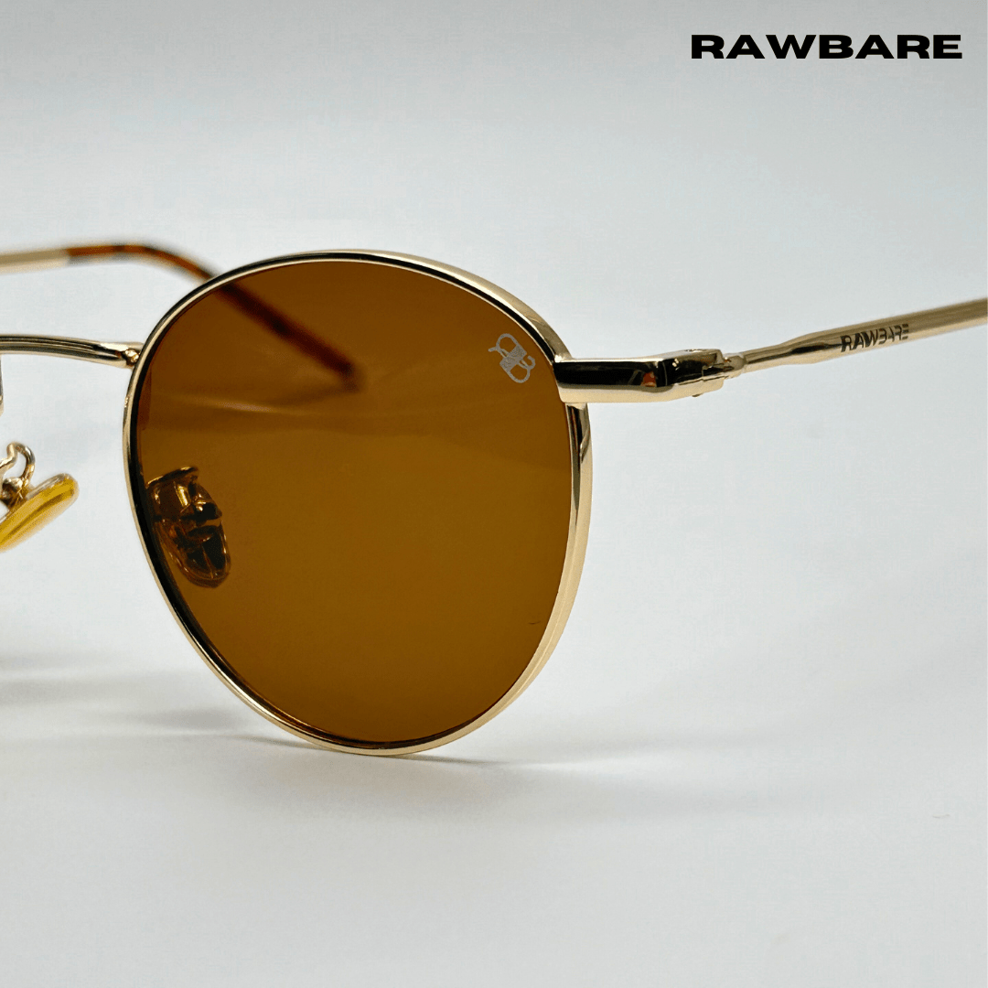 Classic Metal Sunglasses - Brown Gold / RB2419 - RawBare