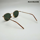 Classic Metal Sunglasses - Green Gold / RB2420 - RawBare