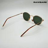 Classic Metal Sunglasses - Green Gold / RB2420 - RawBare