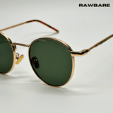 Classic Metal Sunglasses - Green Gold / RB2420 - RawBare