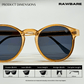 Classic Round Sunglasses - Honey / RB2408 - RawBare